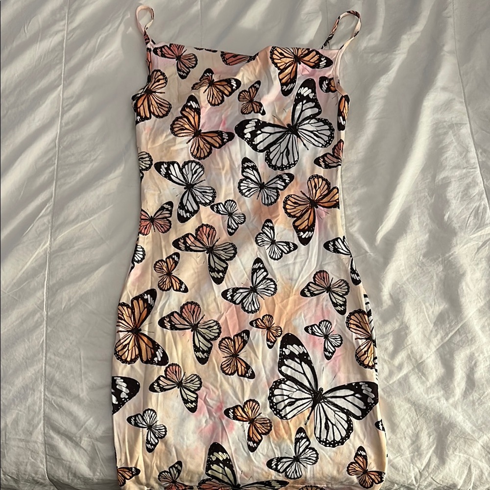 Butterfly Print Women's Dress